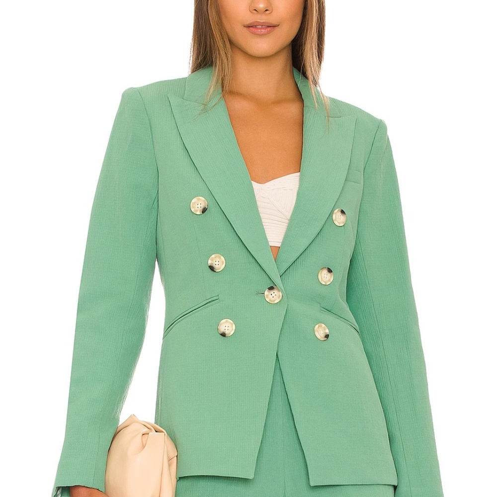 NWT Veronica Beard Emsley Blazer - Green - Size 6